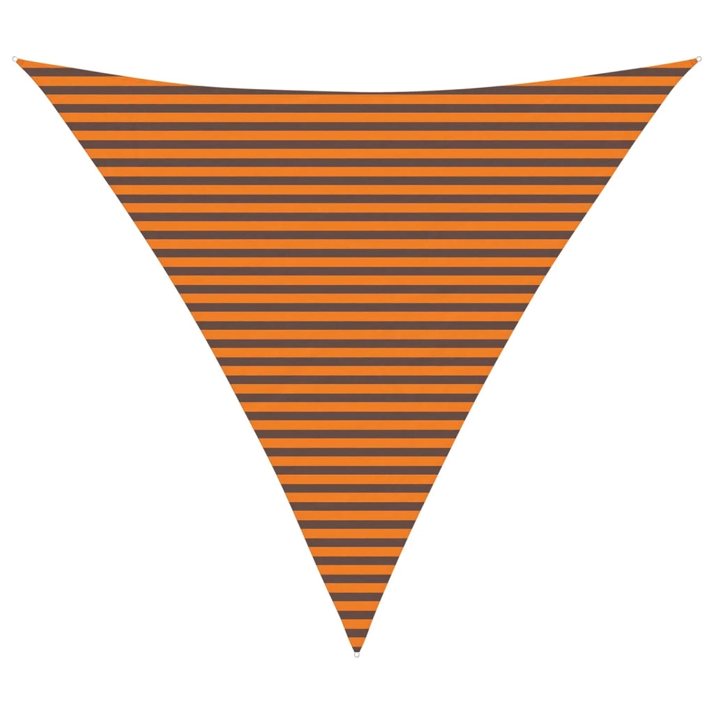 Vela Parasole | Telo Ombra | Vela da ombra solare Arancione e Marrone 5 x 5 x 5 m