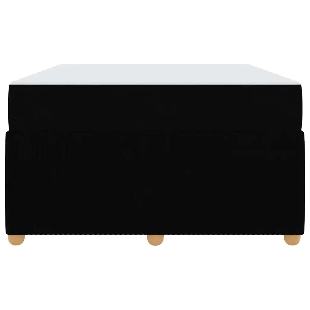 Struttura del letto con materasso Nero 120 x 200 cm Tessuto