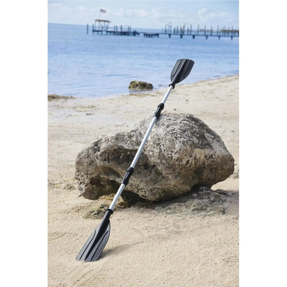 Trade Shop - Coppia Remi Pagaia Asta In Alluminio Raccordi Pale Per Gommone Da 145/218 Cm 62064 -
