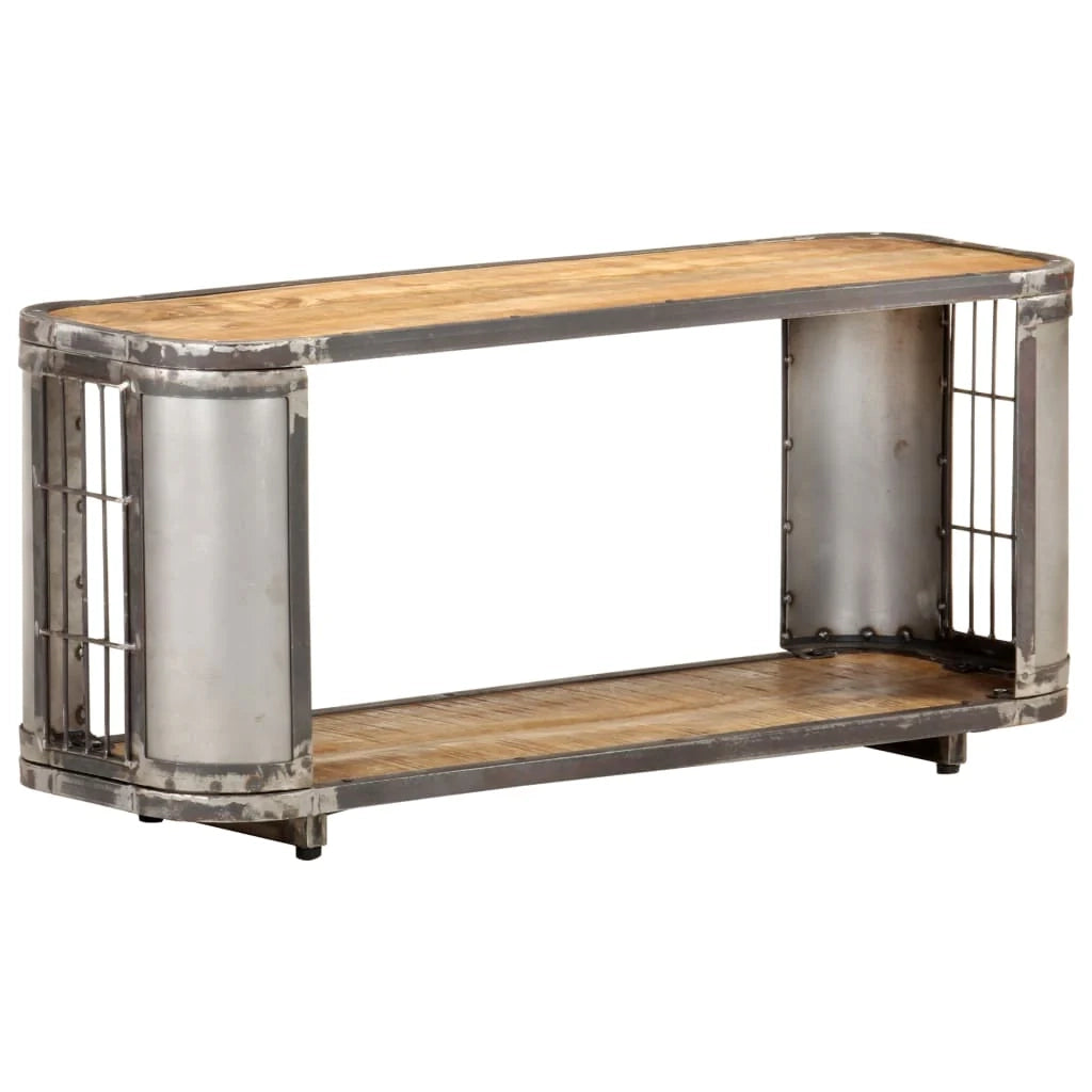 Mobile TV multimediale scaffale TV credenza mobile TV sala da pranzo soggiorno camera da letto 90 x 30 x 40 cm legno massello di mango marrone 02_0026331