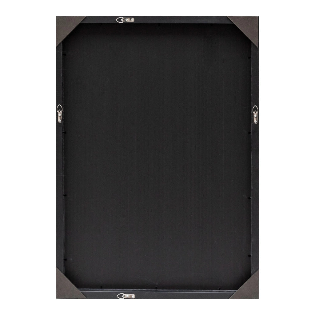 Specchio da parete rettangolare 72 x 52 cm nero 03_0007926
