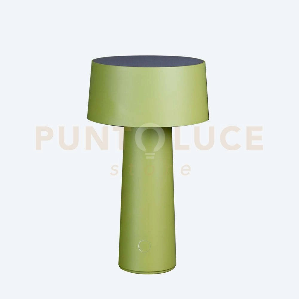 LAMPADA DA TAVOLO WIRELESS MUSH LED 3W 3000°K  200lm A BATTERIA VEREDE