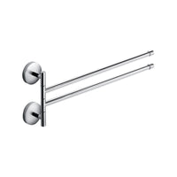 Lineabeta - Porta asciugamani doppio snodato Duemila in ottone cromato L.39 cm