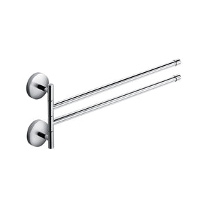 Lineabeta - Porta asciugamani doppio snodato Duemila in ottone cromato L.39 cm