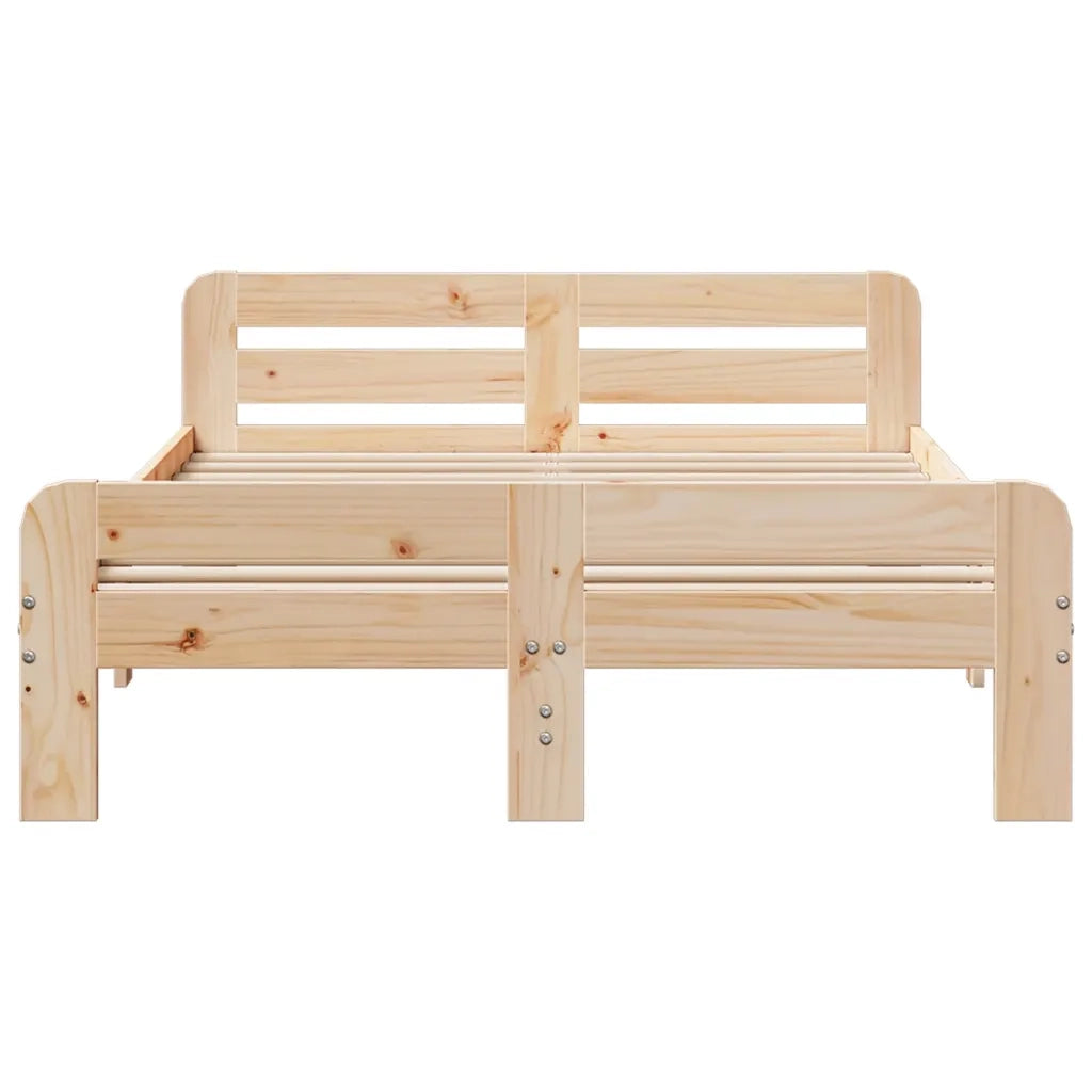 Letto senza Materasso 120x190 cm in Legno Massello di Pino 855490