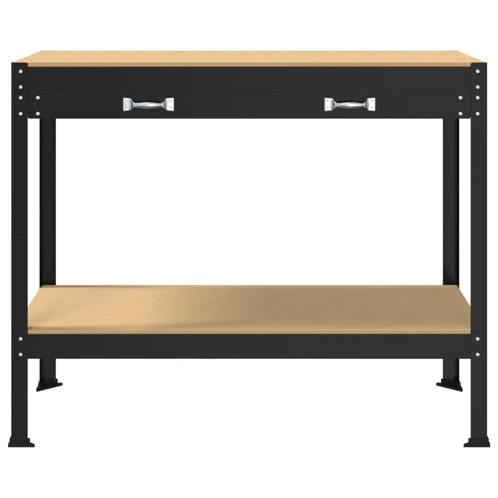Banco da lavoro con cassetto Nero 114 x 54 x 91 cm CFW8945190