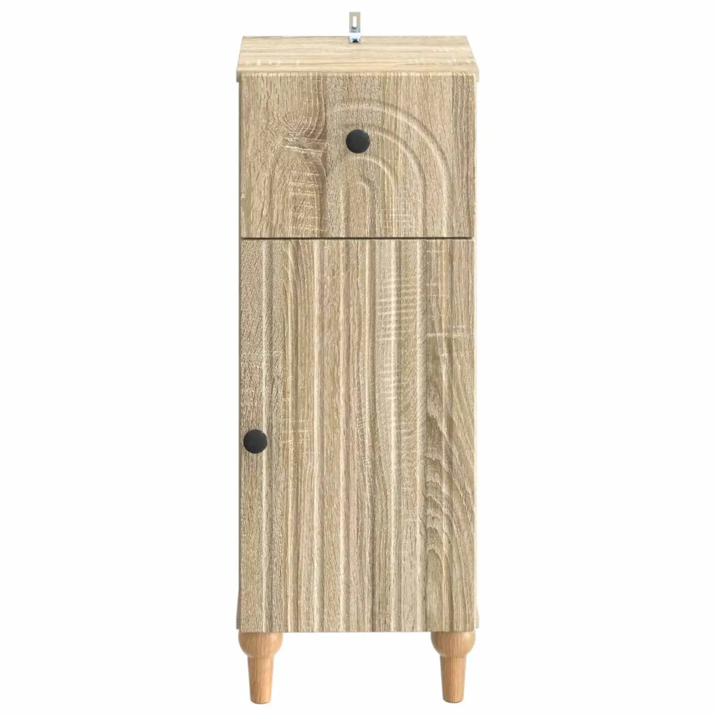 Mobiletto da Bagno ALKMAAR Rovere Sonoma 30 x 31 x 80 cm 896167