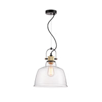 Lampada pendente Pendant in Metallo Irving Nero
