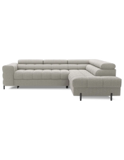 Divano angolare destro convertibile Beige 5 posti FERRUM con chaise longue 276x93x200cm