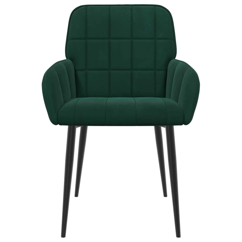 Sedie da pranzo 6 pcs Velluto (V) Verde Scuro 56,5 x 50 x 86 cm 3428177