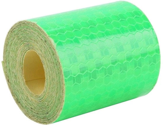 Telaio riflettente - Striscia di sicurezza - Visibilità aumentata - Verde - Adatto per auto e bicicletta - Ideale per rimorchi - Perfetto per...