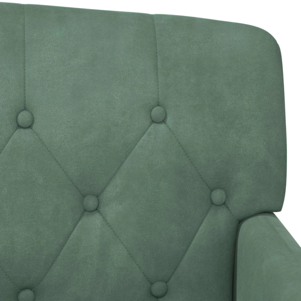 Loveseat con bottoni imbottiti Verde Mare 111 x 65 x 79 cm 42041854