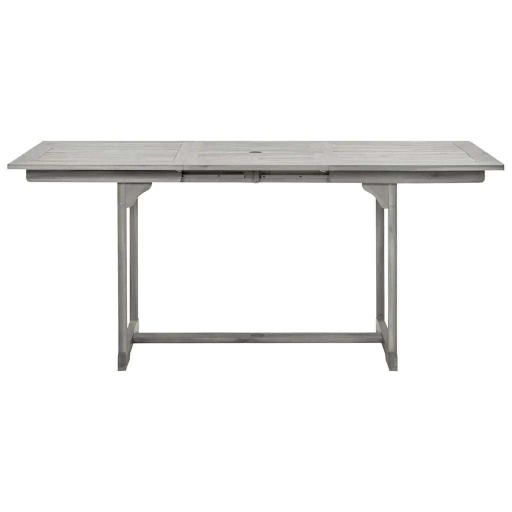 Tavolo da Pranzo per Esterni (120-170)x80x75 cm Massello Acacia 316575