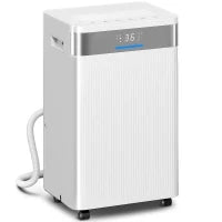 Deumidificatore, Serbatoio da 4,5 Litri, Timer 24 Ore, Display LED, Plastica, Bianco