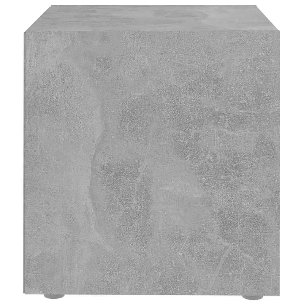 Mobili Porta TV 4pz Grigio Cemento 37x35x37cm Legno Multistrato 805512