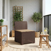 Divano da esterno-Divano da Giardino a 1 Posto con Cuscino Aspetto Rattan PP 297331