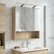 Mobiletto per specchio da bagno Rovere Sonoma 60 x 14.5 x 70 cm 889193
