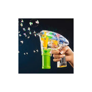 Trade Shop - Spara Bolle Di Sapone Automatico Luce Led Raggio Luminoso Sparabole Con Suoni -