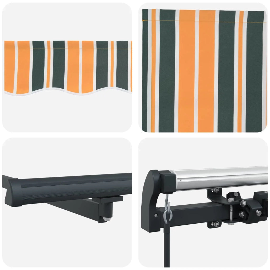 Tenda Retrattile Verde e giallo 300 x 250 cm 3330163