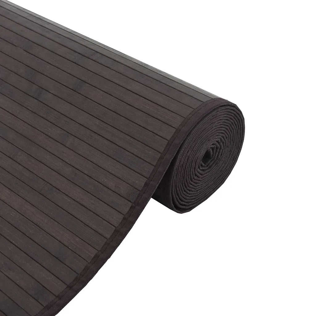 Tappeto Rettangolare Marrone Scuro 60x500 cm in BambÃ¹