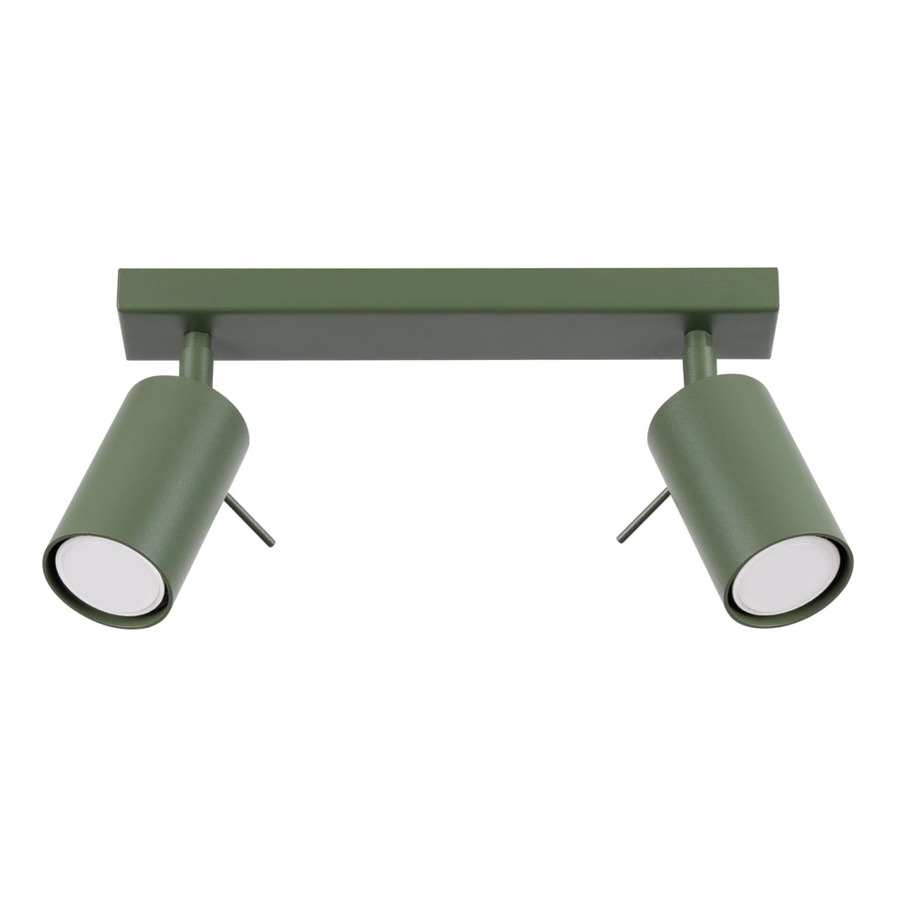 Lampada da soffitto RING 2 verde oliva