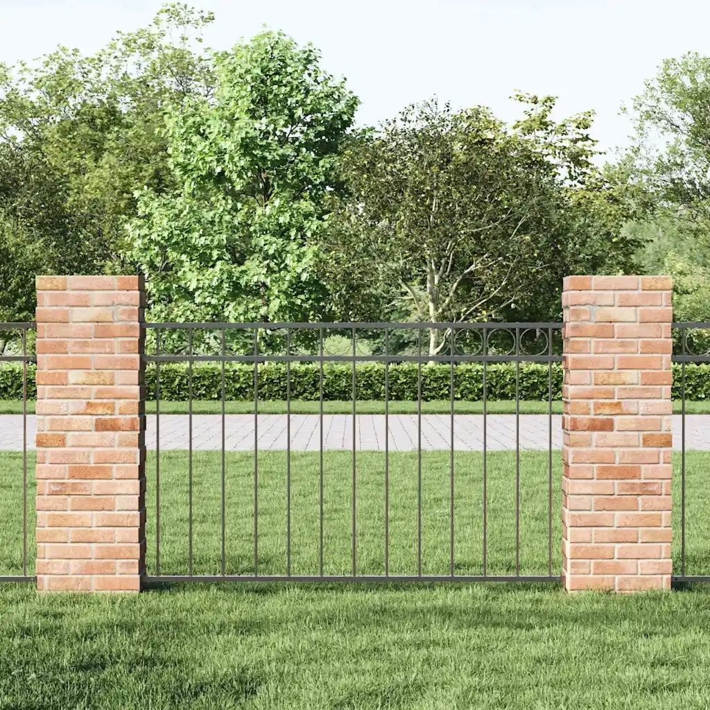 Elemento Recinzione ASSEN 170 x 80 cm Acciaio Grigio 42003912