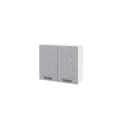 Pensile cucina doppia anta 80x32x72H colore cemento