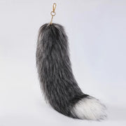 Sostegno per chiavi - simile a una coda di gatto - 40cm , coda decorativa nera