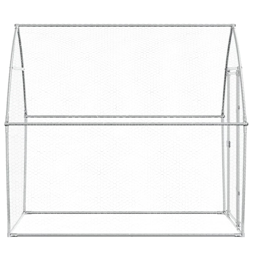 Pollaio Silver 200 x 105 x 182 cm acciaio zincato Silver 02_0041667