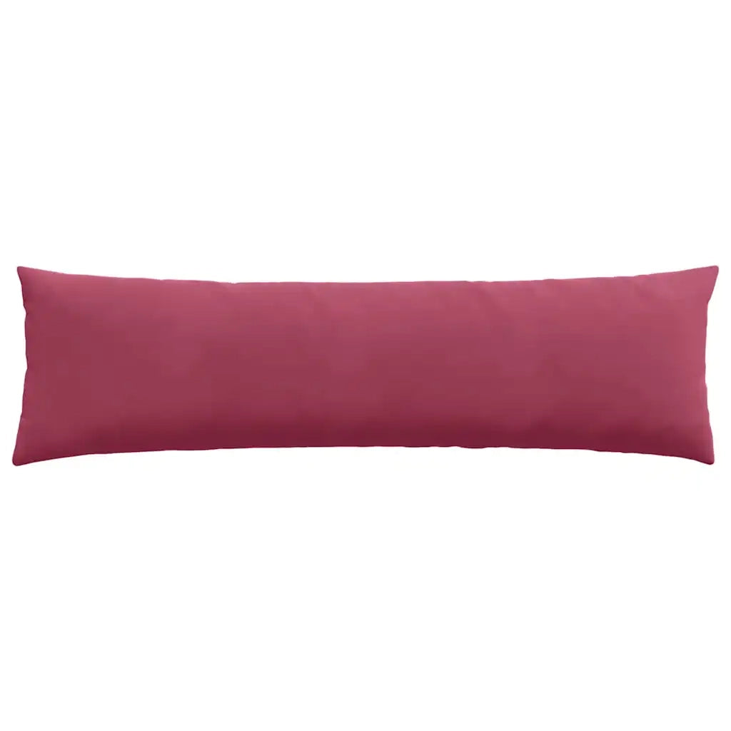 Cuscini da Divano 2 pcs Rosso Vino 145 x 40 cm Tessuto in Cords