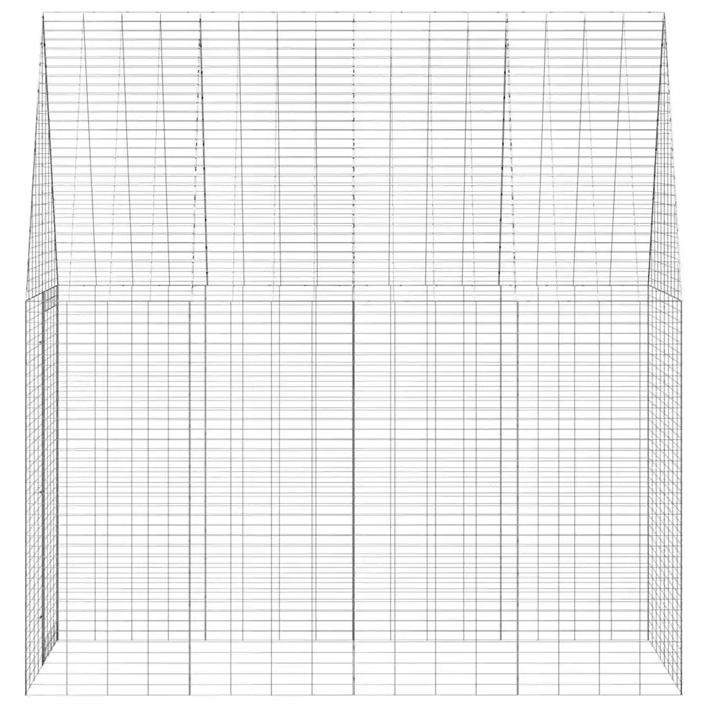 Gabbia per Conigli Argento 200 x 100 x 210 cm Acciaio zincato 42019241