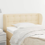 Testiera ad Orecchio Crema 93x23x78/88 cm in Tessuto 3117565
