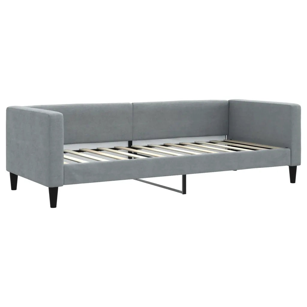 Letto da Giorno Grigio Chiaro 80x200 cm in Tessuto 353978