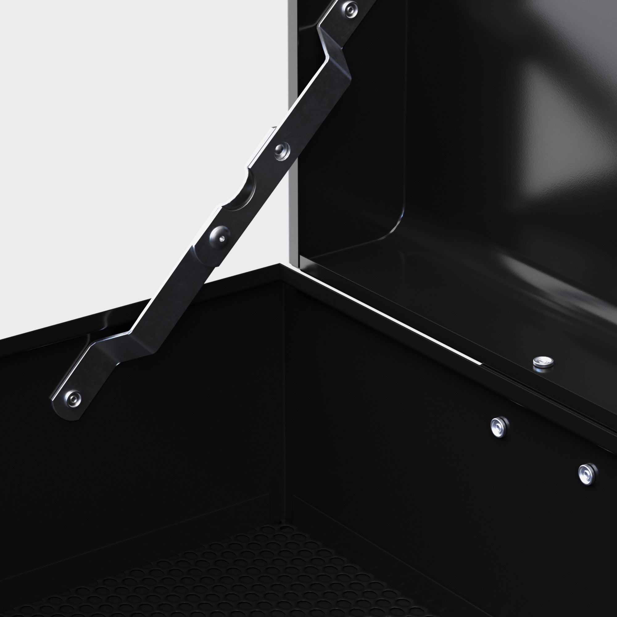 Cassetta per Attrezzi 6 Cassetti con Serratura 60x26x34 cm in Acciaio Nero