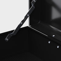 Cassetta per Attrezzi a 6 Cassetti 60x26x34 cm con Serratura in Acciaio Nero e Rosso