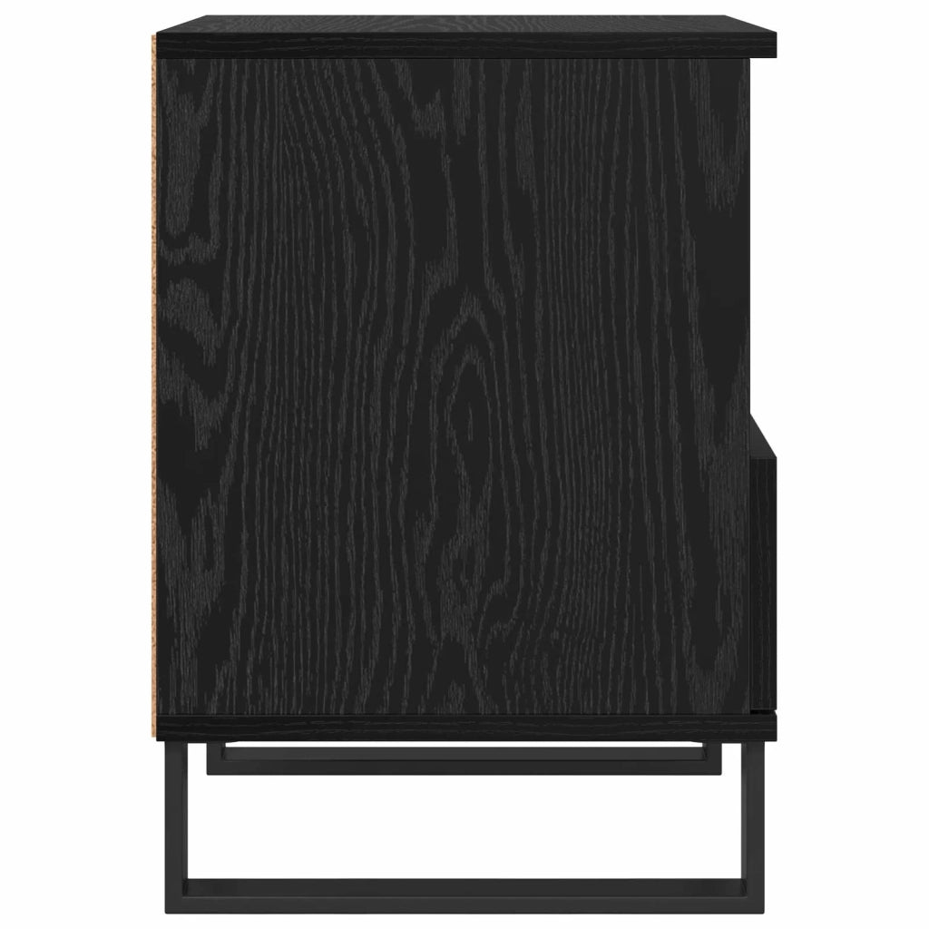 Armadietto per letto con cassetto Rovere Nero 40 x 35 x 50 cm CFW6308597