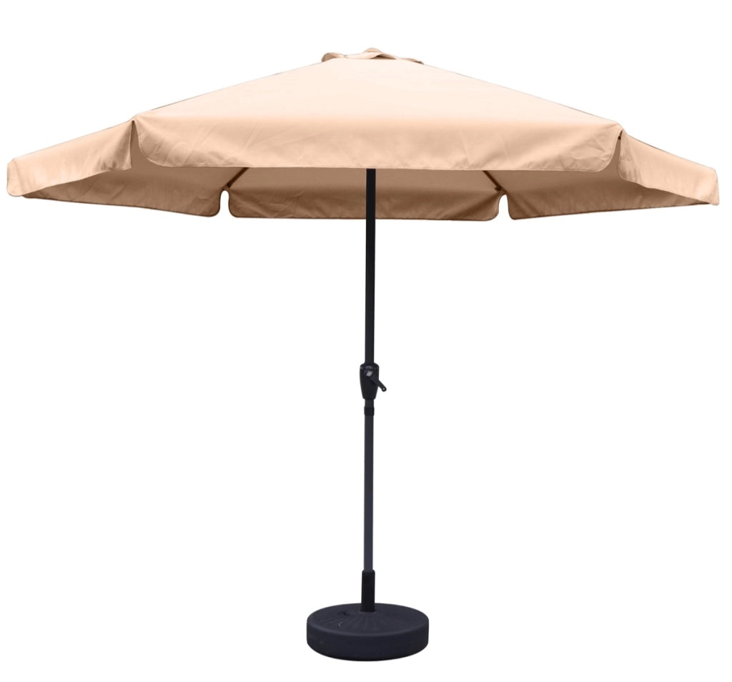 MAURY'S OMBRELLONE DA GIARDINO TONDO 3 MT CON BORDO COLORE ECRÙ TUBO Ø 40 MM