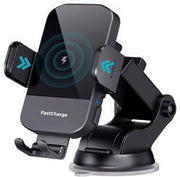 Oplaadstandaard wireless - Navigazione girevole - Support per telefono auto - 360 gradi - Nero - 2,28-3,7 pollici.