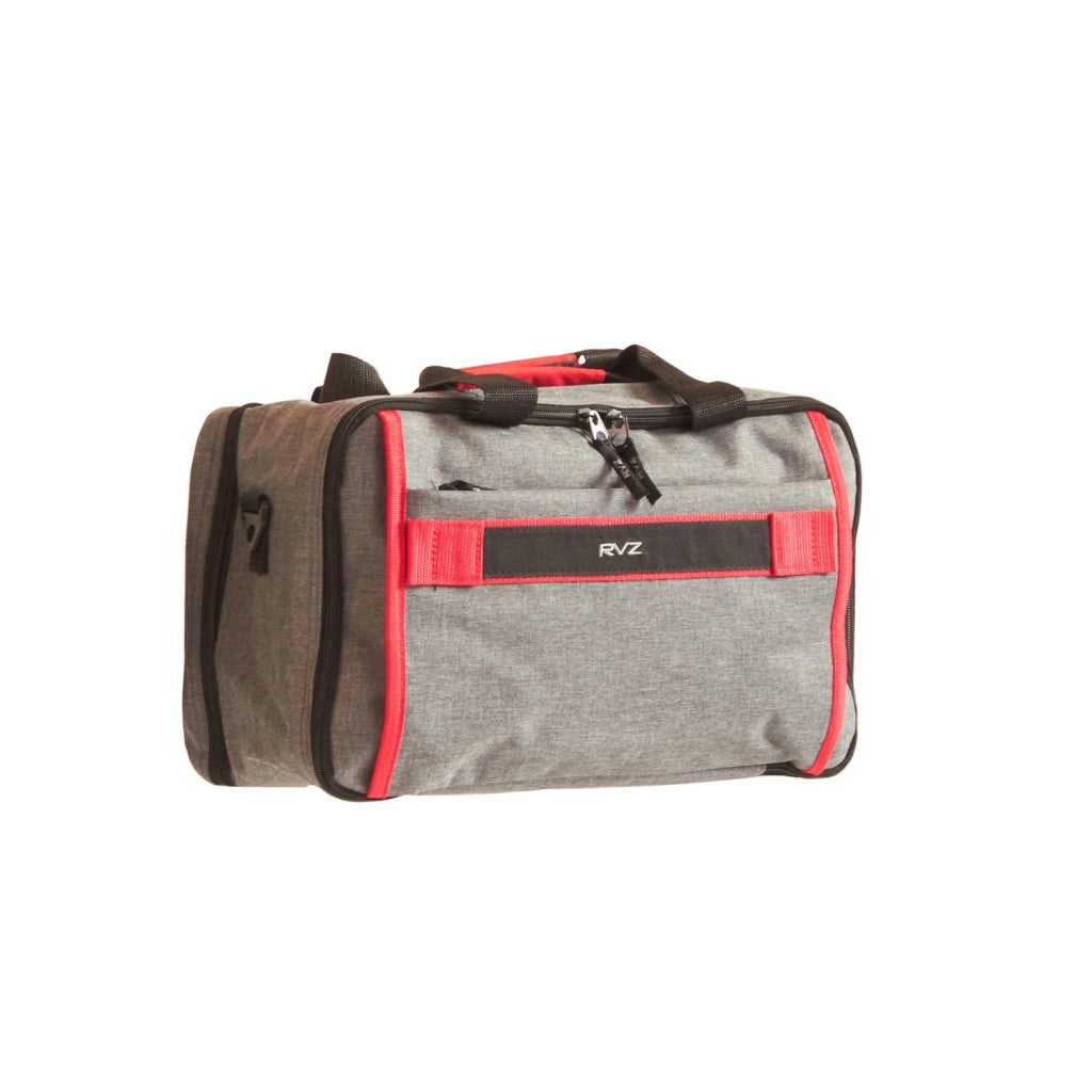 Borsone da Viaggio Bagaglio a Mano Capienza 20 lt Salvaspazio Underseat in Poliestere Ravizzoni Grigio e Rosso