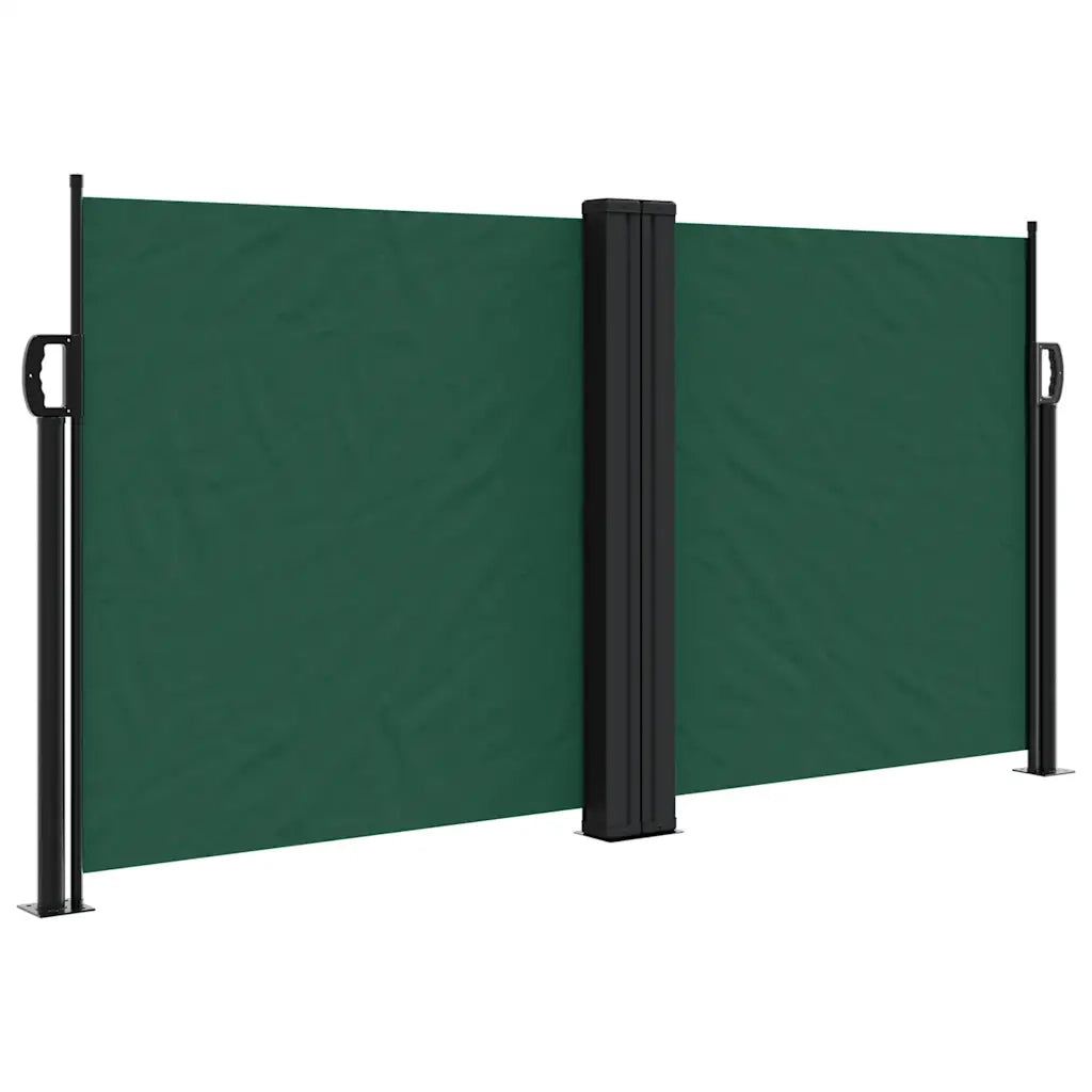 Tenda da Sole Laterale Retrattile Verde Scuro 120x1200 cm 4004800