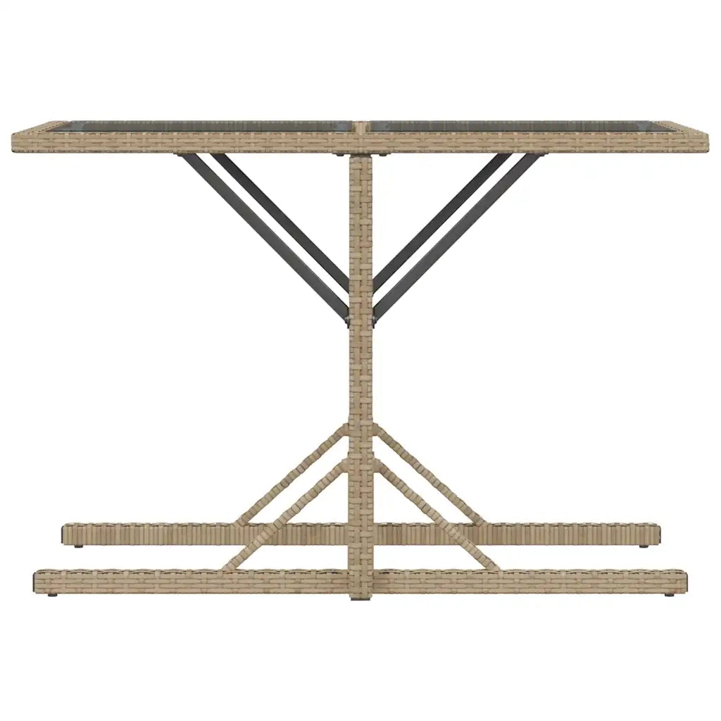 Set da Bistrò 3 pz con Cuscini Beige Misto in Polyrattan