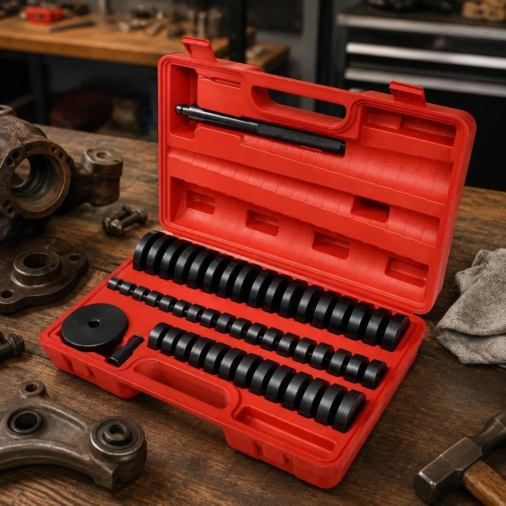 Mounting Discs, Pressure Piece, 52-piece Drive Set, Bearings
