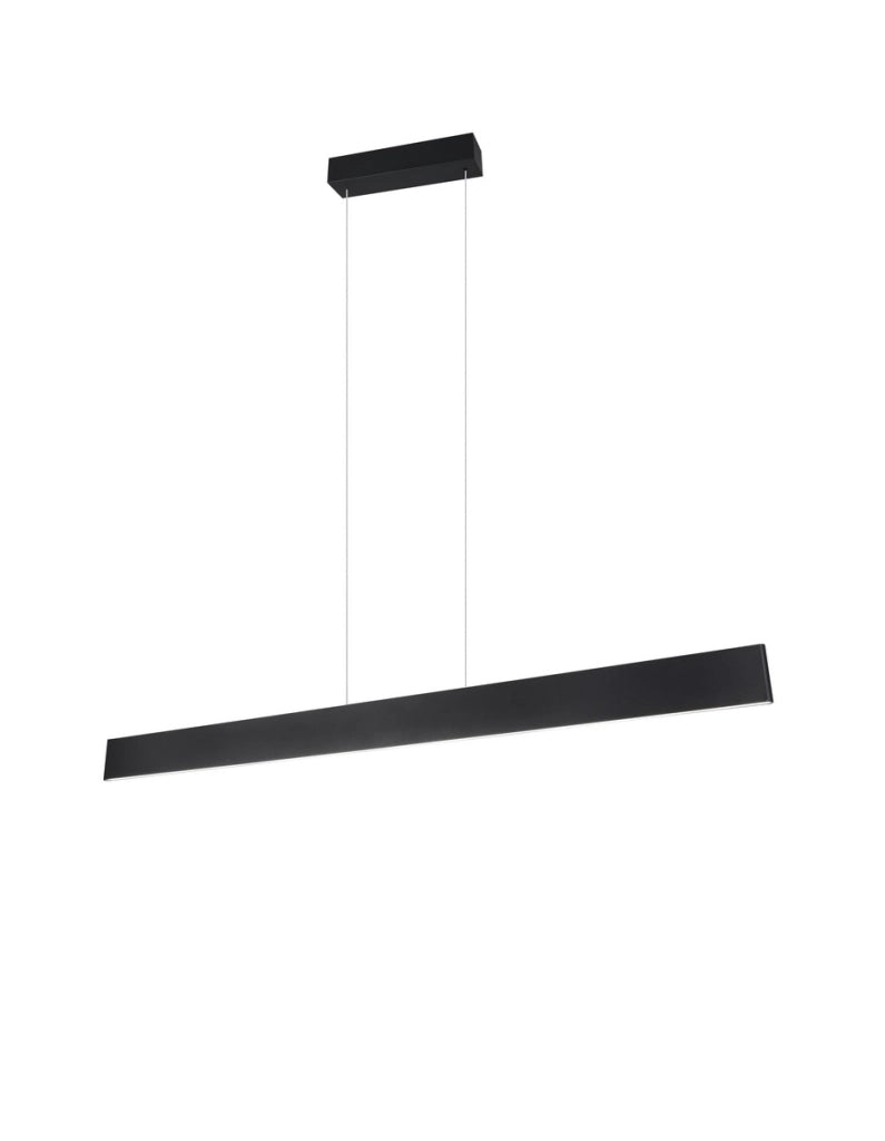 Lampada sospesa tavolo nera 150cm CCT LED35W Galway