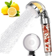Doucha a mano con filtro ionico con vitamina C - Doucha a getto d'acqua ridotto - Rimuove cloro e fluoruro - Ideale per la pelle e i capelli secchi