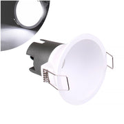 FARETTO LED DA INCASSO 5W ALTA LUMINOSITA' DESIGN MODERNO TONDO IN ALLUMINIO BIANCO - ILLUMINAZIONE EFFICIENTE PER INTERNI
