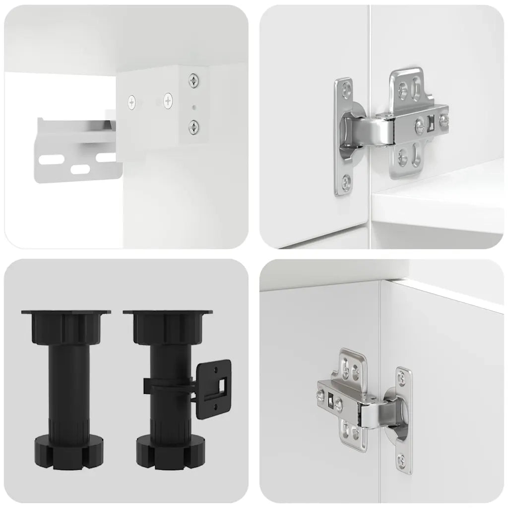 Set Mobili da Cucina 7 pz Porto Bianco Legno Multistrato 3314781