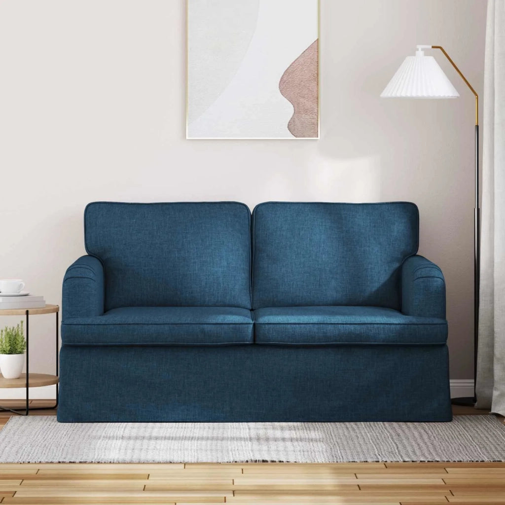 Divano | Divano da soggiorno | Sofa Blu 144 x 80 x 85 cm Tessuto