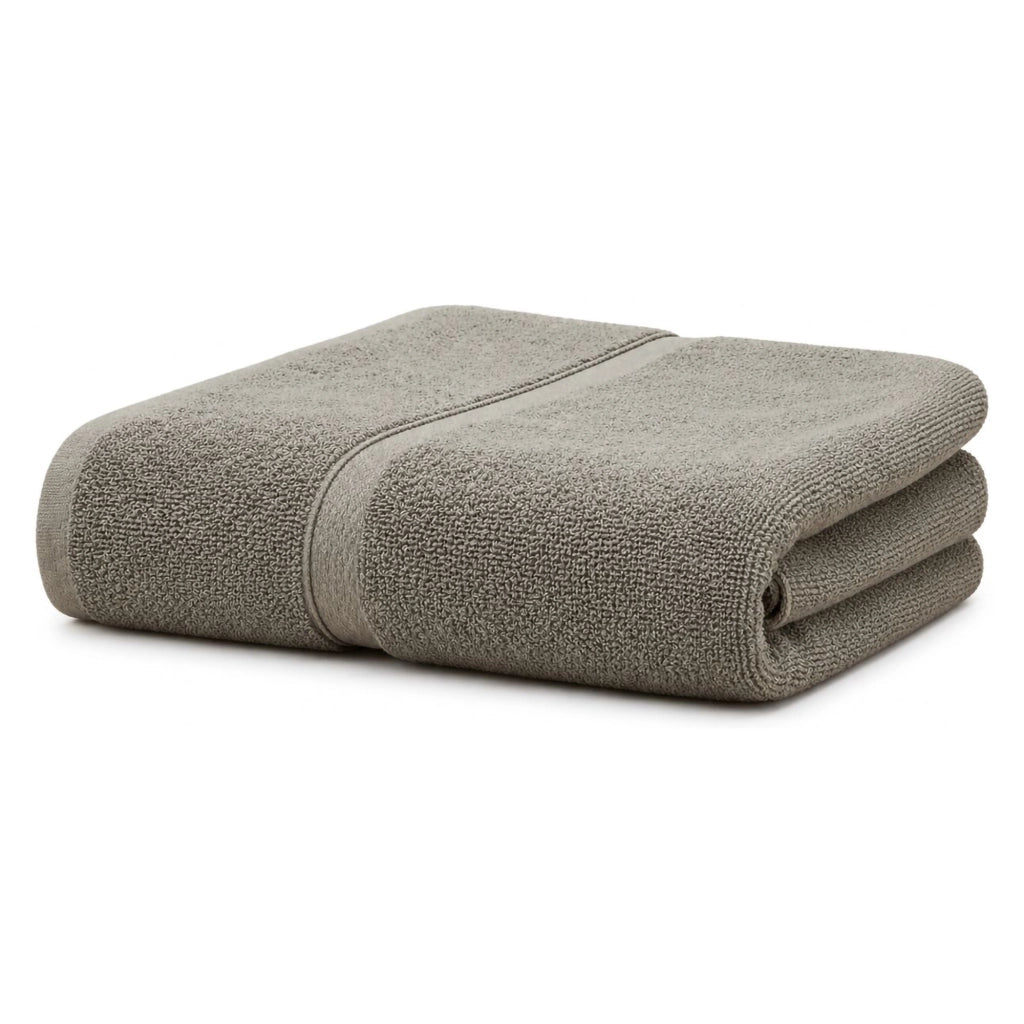 Sanaza, Telo Bagno Sfumatura Colore Struttura Pietra, Grigio Pietra
