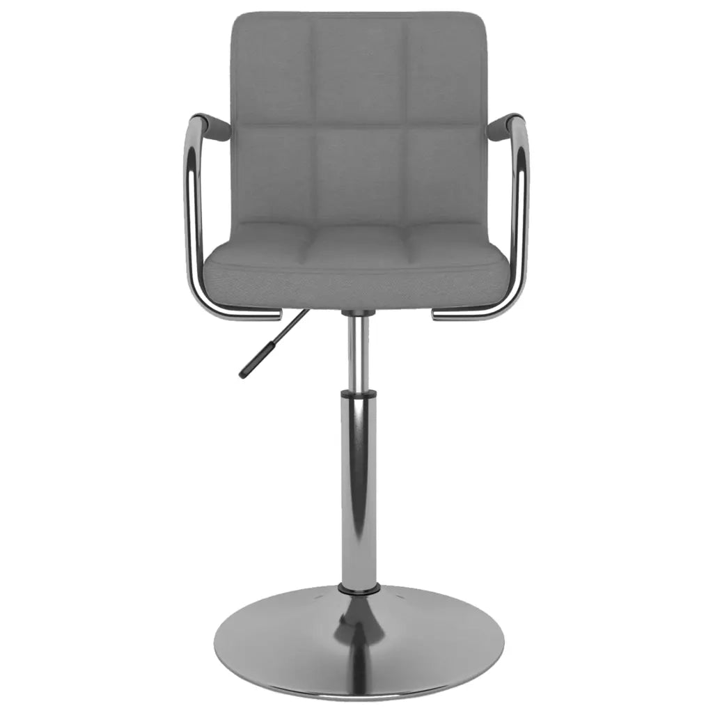 Sgabello da Bar Grigio Chiaro in Tessuto cod mxl 76782