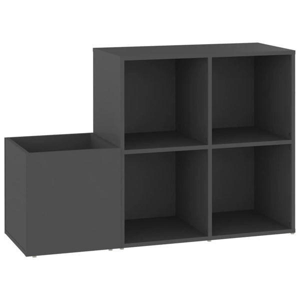 Scarpiera mobiletto portascarpe mobile da ingresso corridoio soggiorno ingresso 105 x 35,5 x 70 cm legno ingegnerizzato grigio 02_0021762